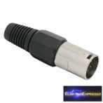 GA-05246 XLR dugó • 5 pólusú 5 pólusú Fém kivitel Szorítópofás törésgátlóval