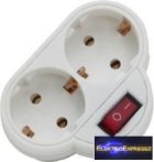 GA-05684 2 -es fali elosztó kapcsolóval 250V • 16A