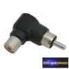 GA-05733 RCA toldó 90°-os RCA aljzat - RCA dugó Műanyag kivitel