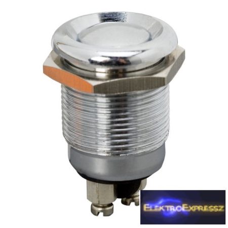 GA-09078 Nyomógomb 1 áramkör 2A-250V OFF-(ON) fém • cseppálló