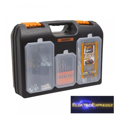 GA-10958 - 2 az 1-ben műanyag fúró + alkatrész tároló táska