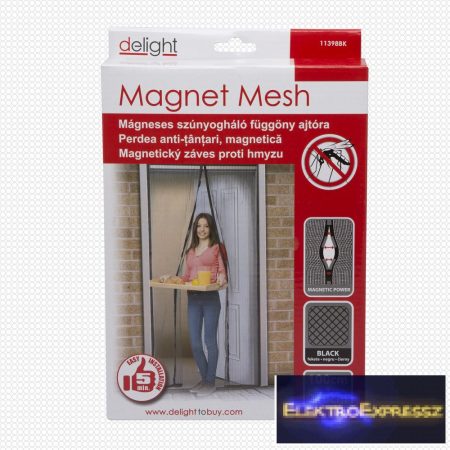 GA-11398BK - Szúnyogháló függöny ajtóra