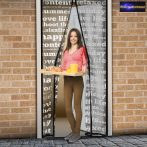 Szúnyogháló függöny ajtóra feliratos Szúnyogháló függöny ajtóra feliratos