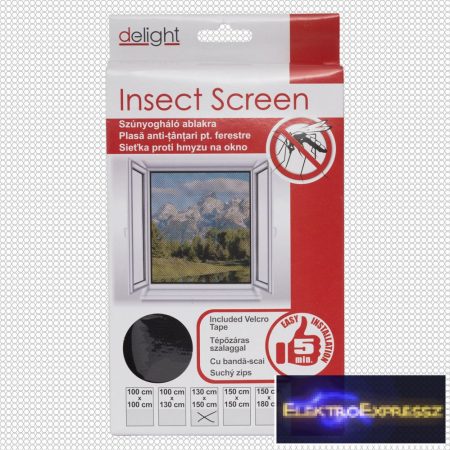 GA-11602BK - Szúnyogháló ablakra fekete 130x150