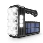 Szolár COB LED zseblámpa - munkalámpa funkcióval - 1200 mAh - MicroUSB - 1000 lumen - IP55 Szolár COB LED zseblámpa - munkalámpa funkcióval - 1200 mAh - MicroUSB - 1000 lumen - IP55