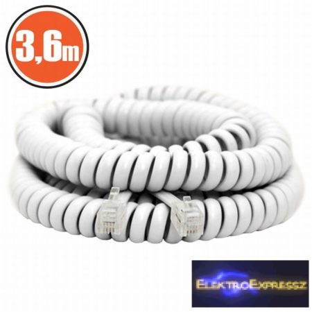 GA-20104 Spirál telefonvezeték 4P/4C 3,6 m