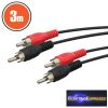 GA-20127 RCA kábel 2 x RCA dugó - 2 x RCA dugó 3,0 m 