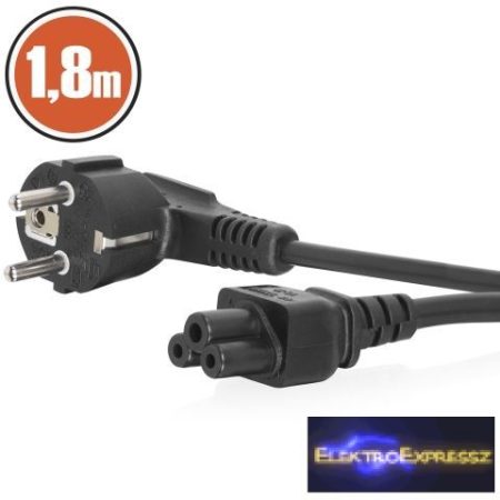 GA-20161 Hálózati tápkábel laptop , notebook-hoz 1,8 m