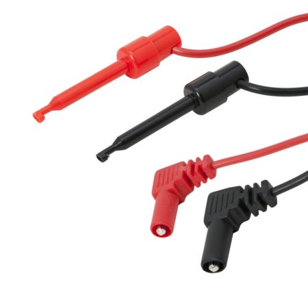 Kampós mérőcsatlakozó pár - banándugós műszerzsinór - 94 cm Kampós mérőcsatlakozó pár - banándugós műszerzsinór - 94 cm