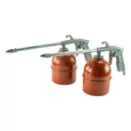   Olajpermetező pisztoly készlet - pneumatikus - 10 BAR - 900 ml - 1/4" - 2 db-os készlet