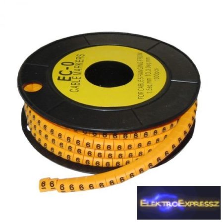 ET-5893AC-6-CS Kábel jelölő 6-os 3,6-7,4mm2