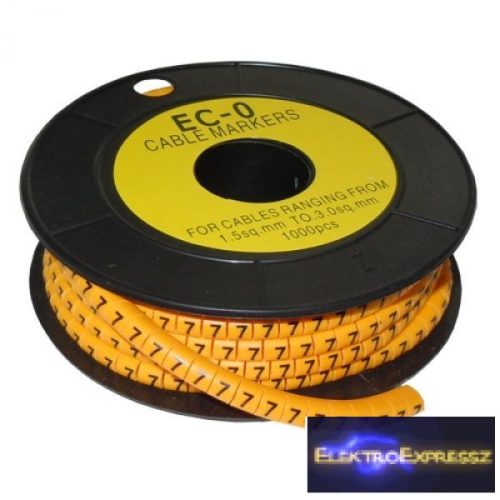 ET-5893AB-7-CS Kábel jelölő 7-es 2,6-4,2mm2