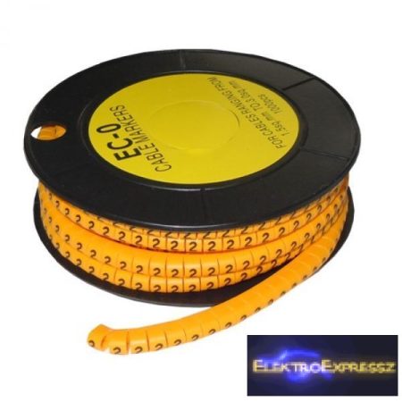 ET-5893AK-2-CS Kábel jelölő 2-es 4-6mm2