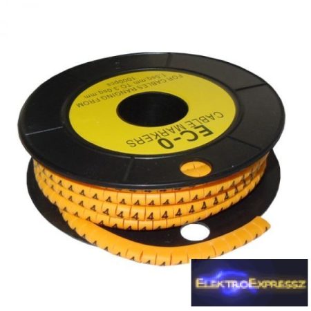 ET-5893AB-4-CS Kábel jelölő 4-es 2,6-4,2mm2