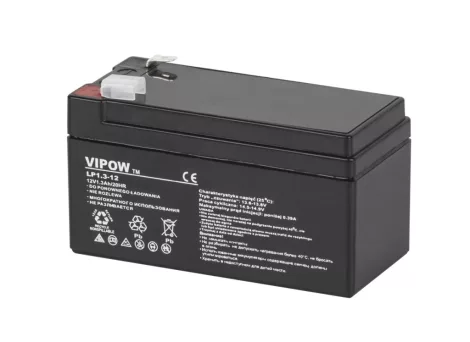 VIPOW 12V 1.3Ah zselés akkumulátor
