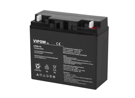 VIPOW 12V 20Ah zselés akkumulátor