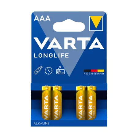 VARTA LR03 Longlife elem 4 db/csomag