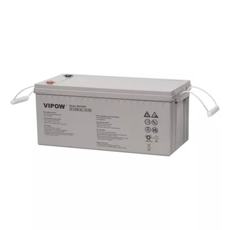 Vipow 12V 200Ah zselés akkumulátor