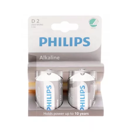 Philips LR20 2db/db alkáli elem