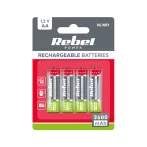 REBEL AA akkumulátor, 2600 mAh, Ni-MH, 1,2V, 4db/csomag, R6 REBEL AA akkumulátor, 2600 mAh, Ni-MH, 1,2V, 4db/csomag, R6