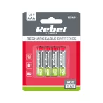 REBEL AAA akkumulátor, 900 mAh, Ni-MH, 1,2V, 4db/csomag, R3 REBEL AAA akkumulátor, 900 mAh, Ni-MH, 1,2V, 4db/csomag, R3