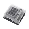 FB-6 biztosítéktábla negatív sínnel és LED-del FB-6 biztosítéktábla negatív sínnel és LED-del
