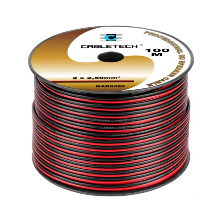 Hangszórókábel 2,5mm fekete-piros