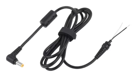 5,5/2,5 (18,5V/3,8A) szögletes hálózati csatlakozó kábelre Rebel