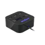 HUB USB 2.0 3 portos memóriakártya olvasóval