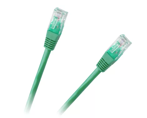 UTP 8p8c patch kábel wtyk-wtyk 1,0m CCA zöld cat.6e UTP 8p8c patch kábel wtyk-wtyk 1,0m CCA zöld cat.6e
