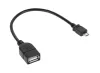USB A aljzat - micro USB csatlakozó 20cm USB A aljzat - micro USB csatlakozó 20cm