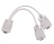 VGA (15pin hím) - 2x (15pin női) átalakító