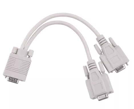 VGA (15pin hím) - 2x (15pin női) átalakító VGA (15pin hím) - 2x (15pin női) átalakító