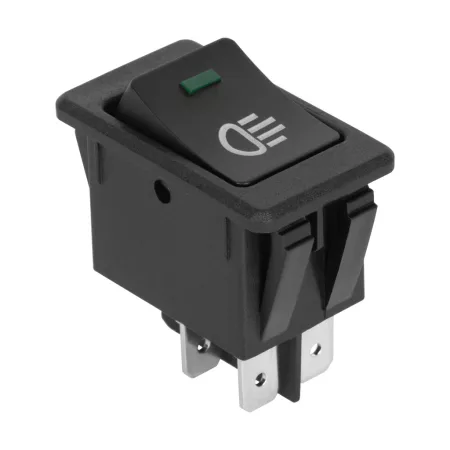 12V kapcsoló csatlakozó világítás kapcsoló zöld LED-del 12V kapcsoló csatlakozó világítás kapcsoló zöld LED-del