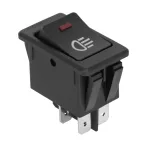 12V kapcsoló csatlakozó világítás kapcsoló piros LED-del 12V kapcsoló csatlakozó világítás kapcsoló piros LED-del