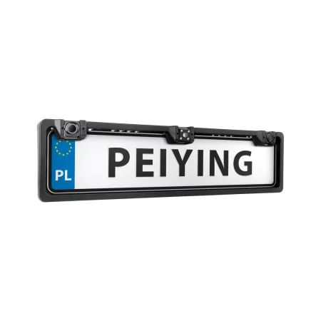 Peiying rendszámkeretbe épített tolatókamera parkolóérzékelővel