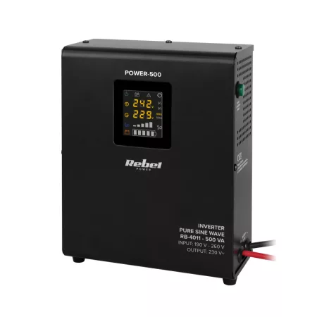 Rebel POWER-500 fali szinuszos feszültségátalakító - 12V 230V 500VA/300W
