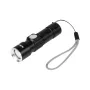 Alumínium 3W Rebel zseblámpa (ZOOM, USB csatlakozó)