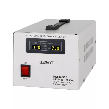Automata feszültségstabilizátor KEMOT MSER-500 (500 VA, szervomotor) Automata feszültségstabilizátor KEMOT MSER-500 (500 VA, szervomotor)