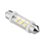 12V 10*40 LED autós izzó 6xSMD Sv8.5, fehér 12V 10*40 LED autós izzó 6xSMD Sv8.5, fehér