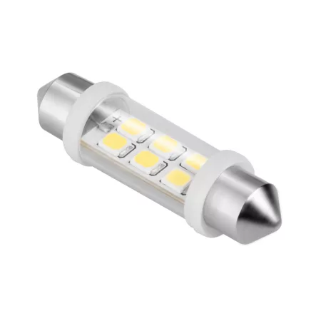12V 10*40 LED autós izzó 6xSMD Sv8.5, fehér 12V 10*40 LED autós izzó 6xSMD Sv8.5, fehér