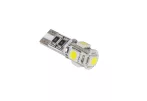 LED autós izzó T10 (Canbus) - 5x SMD5050, fehér LED autós izzó T10 (Canbus) - 5x SMD5050, fehér