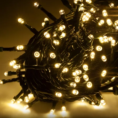 LED karácsonyi fényfüzér Rebel kültéri 10m, meleg fehér, fényváltással