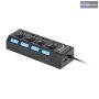LP-KOM0737 USB hub switch, 10 portos, 