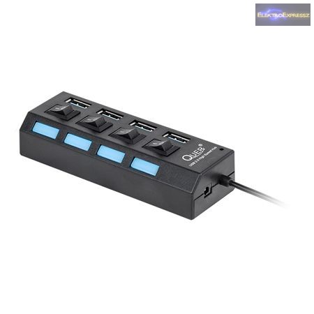 LP-KOM0737 USB hub switch, 10 portos, 