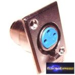 ET-3004 XLR beépíthető, fém aljzat.