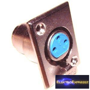 ET-3004 XLR beépíthető, fém aljzat.