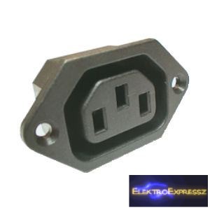 ET-2081 3 pólusú AC táp aljzat. beépíthető