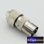 ET-1006 Koax fém aljzat. Csavaros kivitelben.