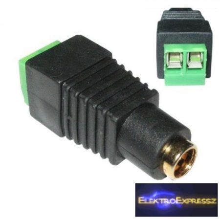 ET-2019A DC aljzat sorkapocs véggel 2,1/5,5mm